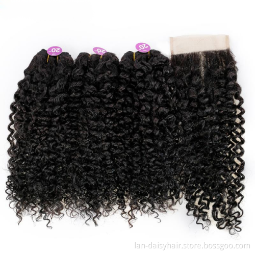 Factory Vendor Cheap Virgin Human Hair Bundles With Frontal Water Wave Hair Bundles With Lace Closure